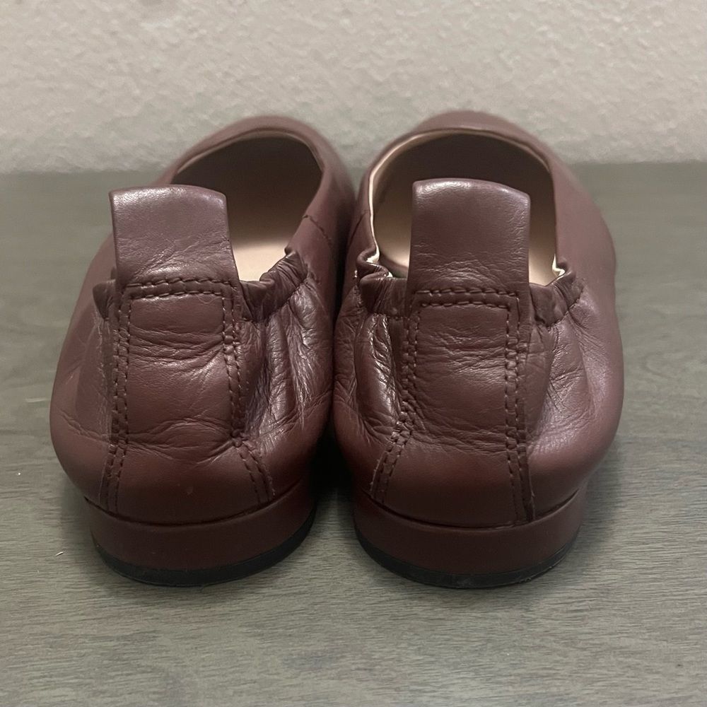 SOLD-ECCO Anine Ballet Flat Leather Size 7 Balletcore Coquette Light Academia - Picture 9 of 12